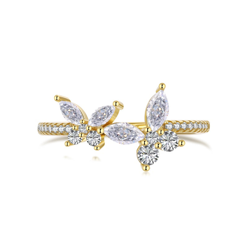 +INAYA BUTTERFLY RING - GOLD PLATED (SHIPS SEPT30TH)