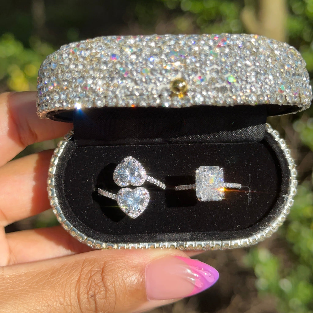 +KCJ BUNDLE - Double Heart Ring & Ariana Ring