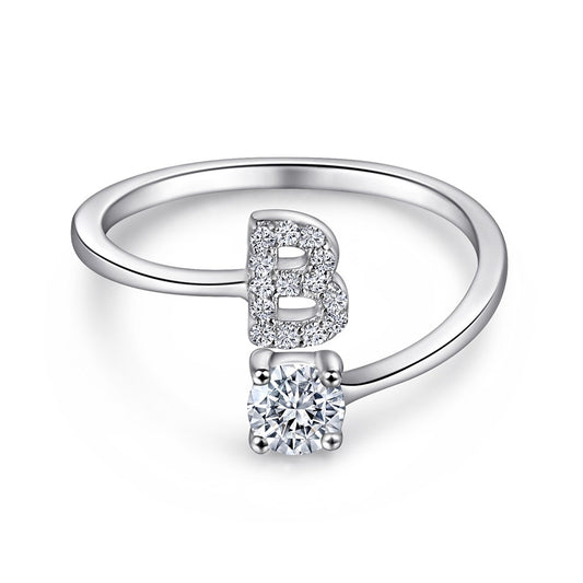 +CRYSTAL INITIAL RING (ADJUSTABLE)
