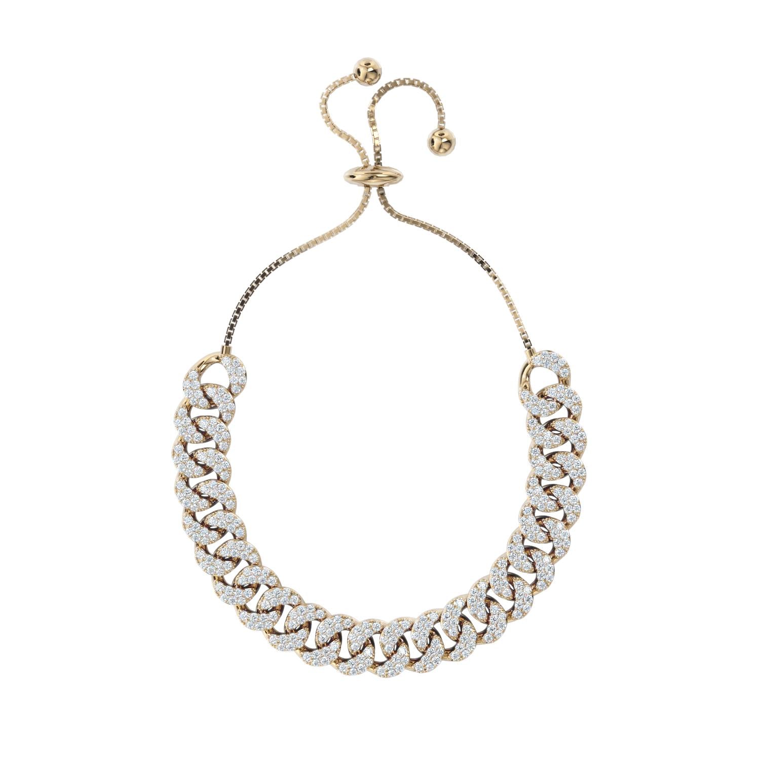 +MAIA ADJUSTABLE CRYSTAL CHAIN - Gold Plated
